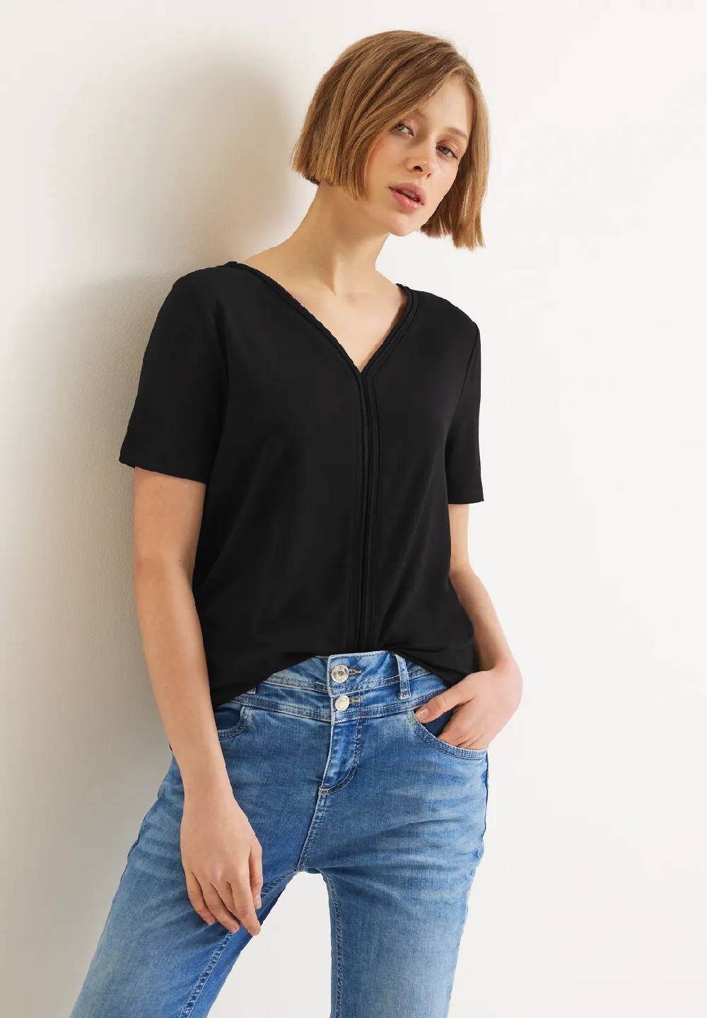Street One T-Shirt mit Tapedetail