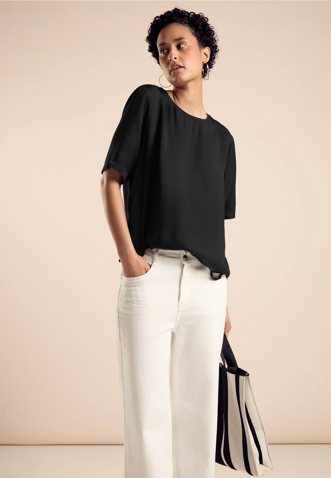 Street One T-Shirt mit Tunnelzug