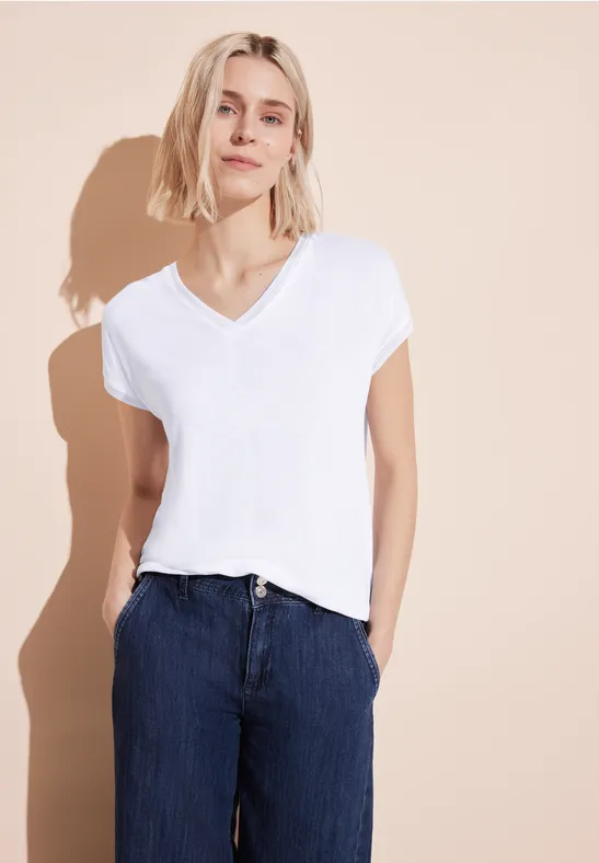 Street One T-Shirt Mit V-Neck