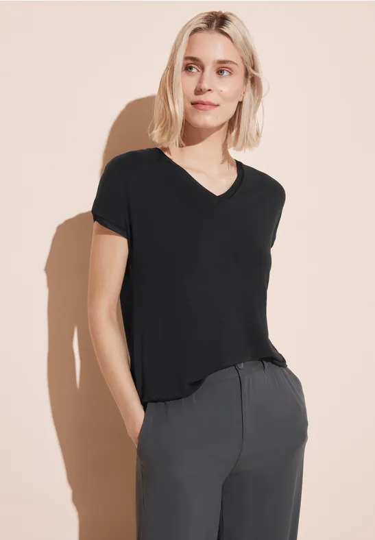 Street One T-Shirt Mit V-Neck