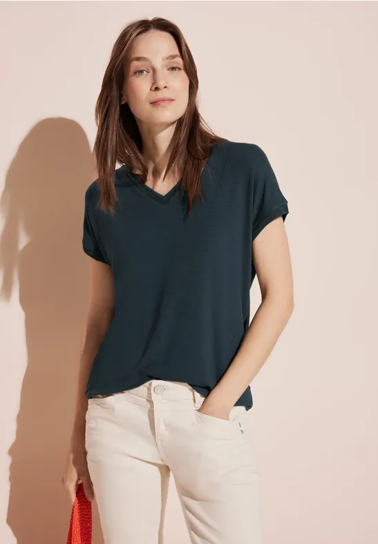 Street One T-Shirt Mit V-Neck