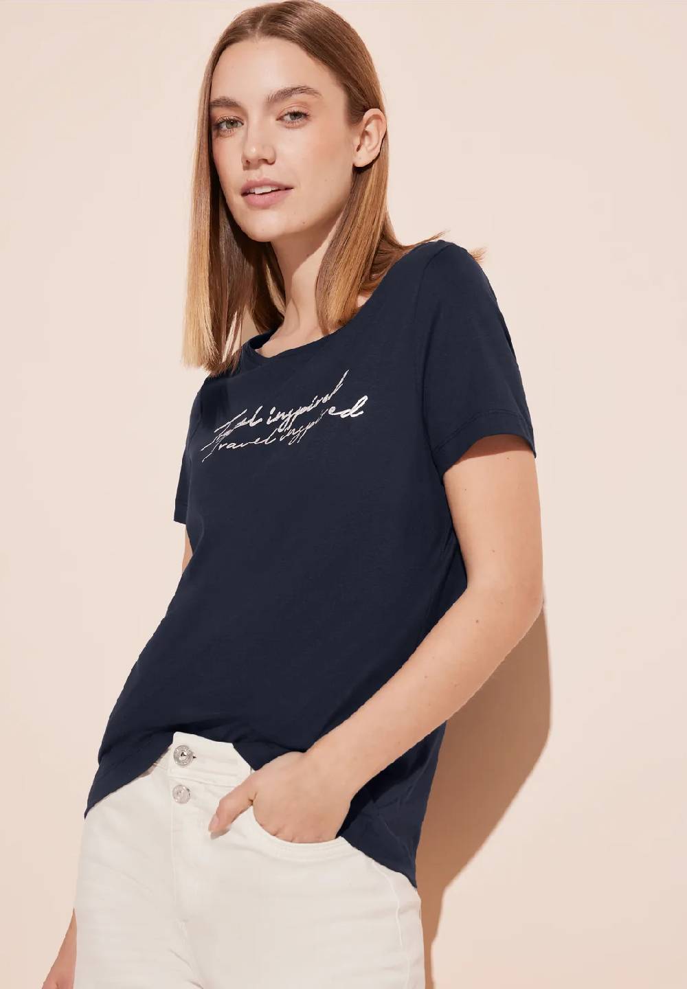 Street One T-Shirt mit Wording