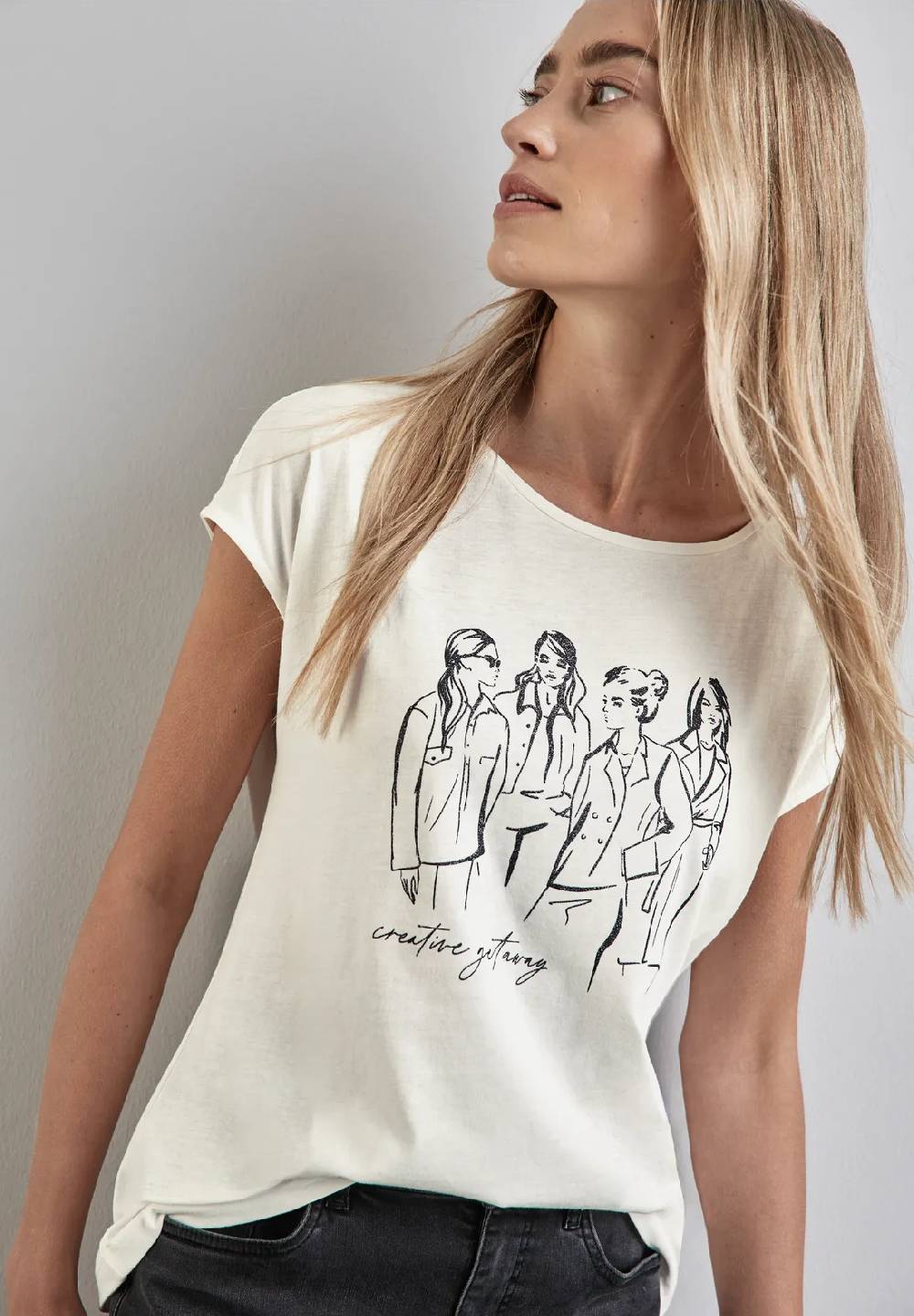 Street One T-Shirt mit Wording