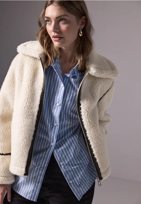 Street One Teddy Jacke Mit Details