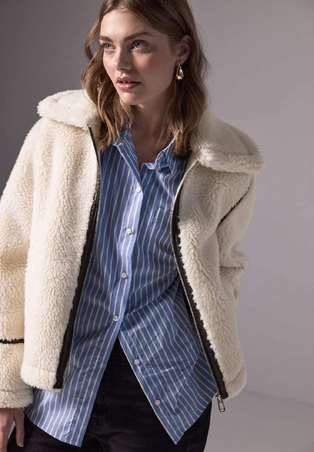 Street One Teddy Jacke mit Details