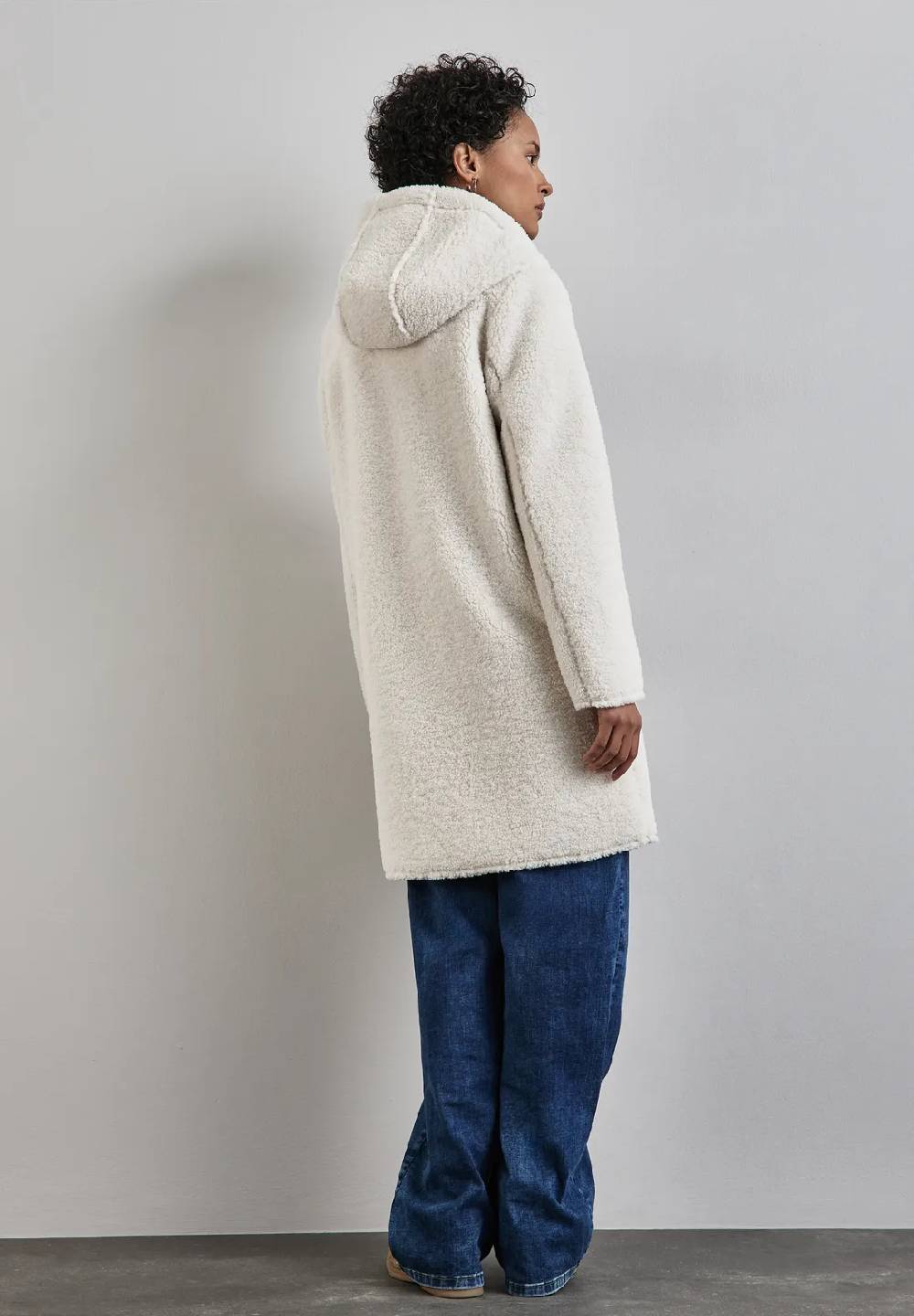 Street One Teddy-Mantel Mit Kapuze