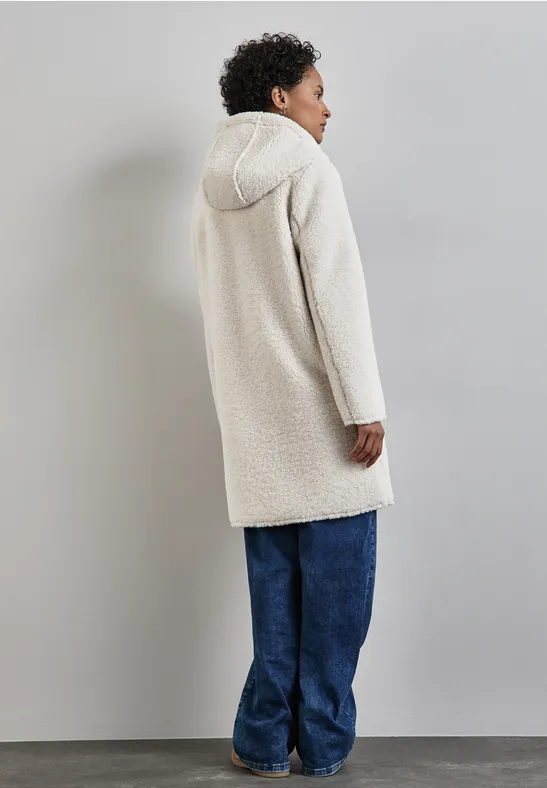 Street One Teddy-Mantel Mit Kapuze