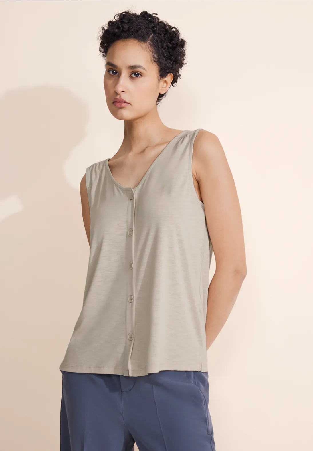 Street One Top im Seiden Look