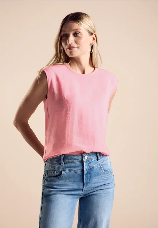 Street One Top Mit Häkelkante