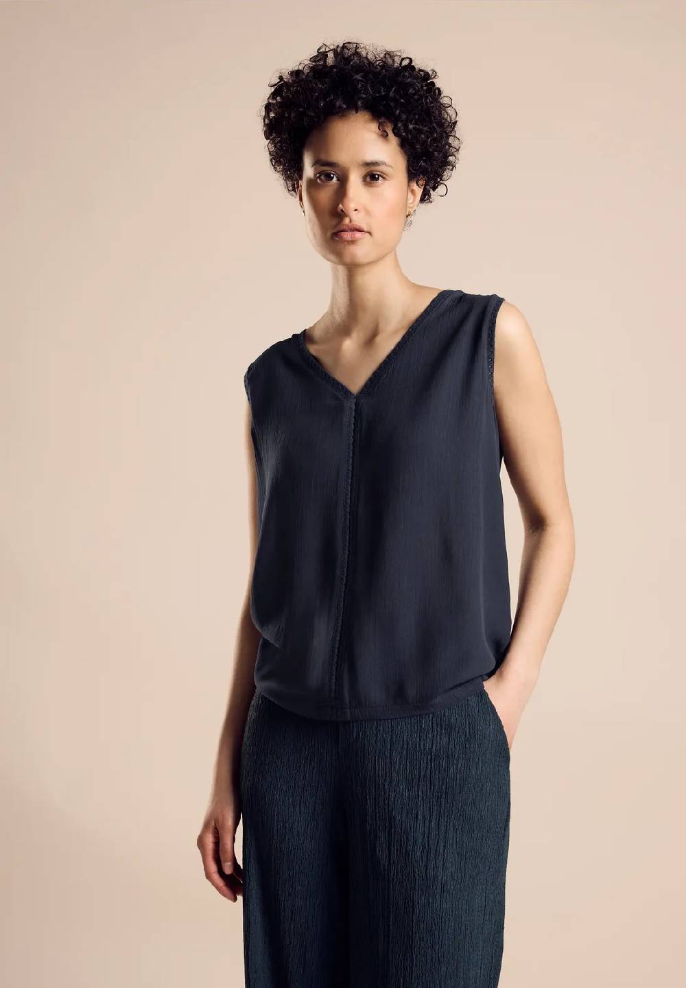 Street One Top mit Häkelkante