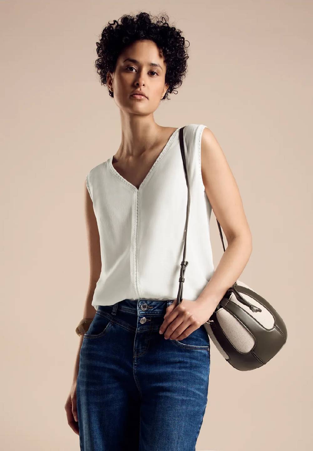 Street One Top mit Häkelkante