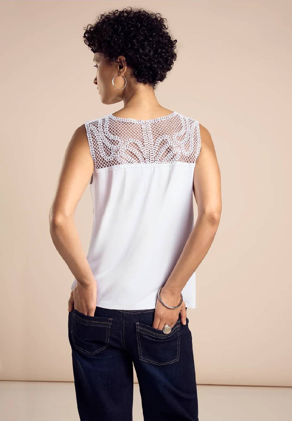 Street One Top Mit Häkelspitze
