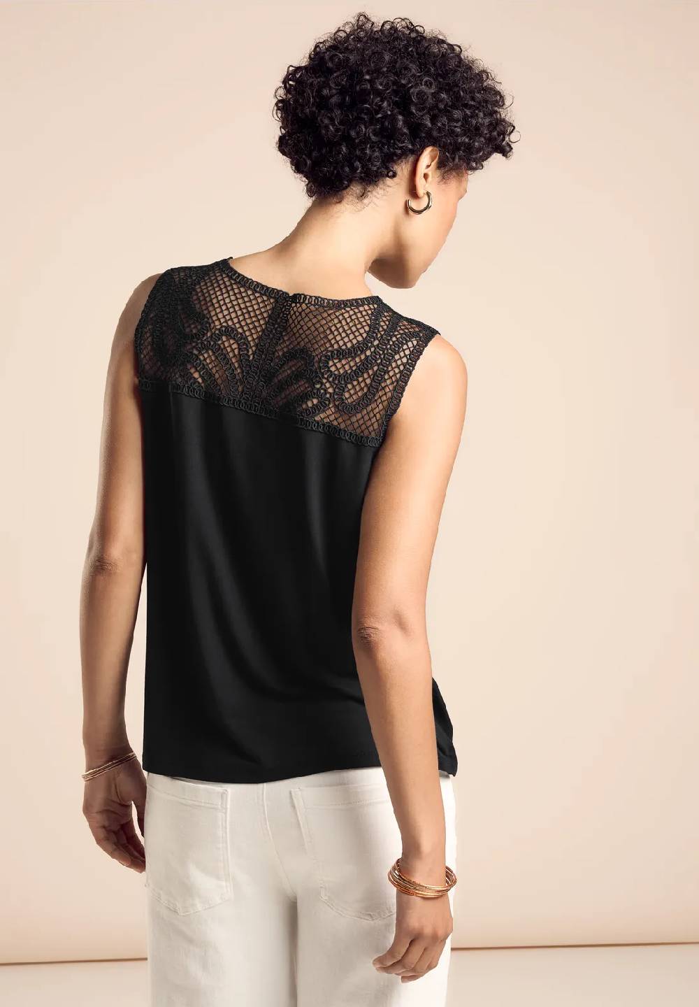 Street One Top Mit Häkelspitze