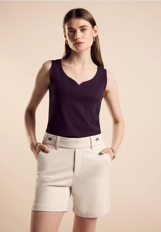 Street One Top Mit Herzausschnitt - Style GANIA