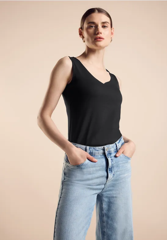 Street One Top Mit Herzausschnitt - Style GANIA