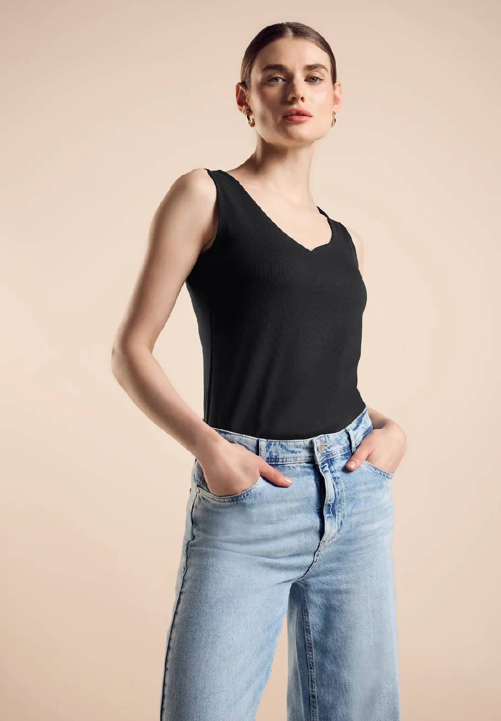 Street One Top mit Herzausschnitt - Style GANIA