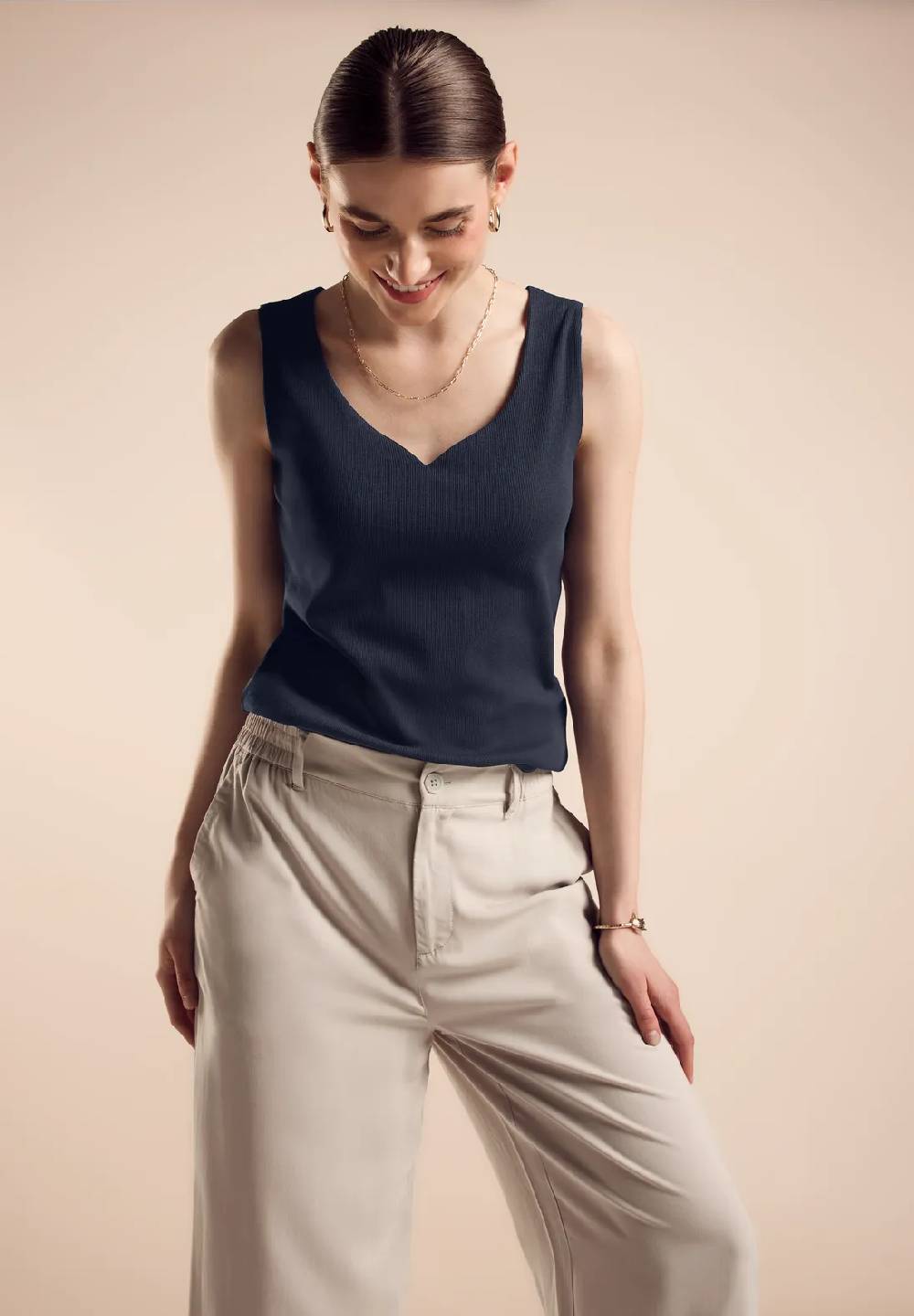 Street One Top mit Herzausschnitt - Style GANIA