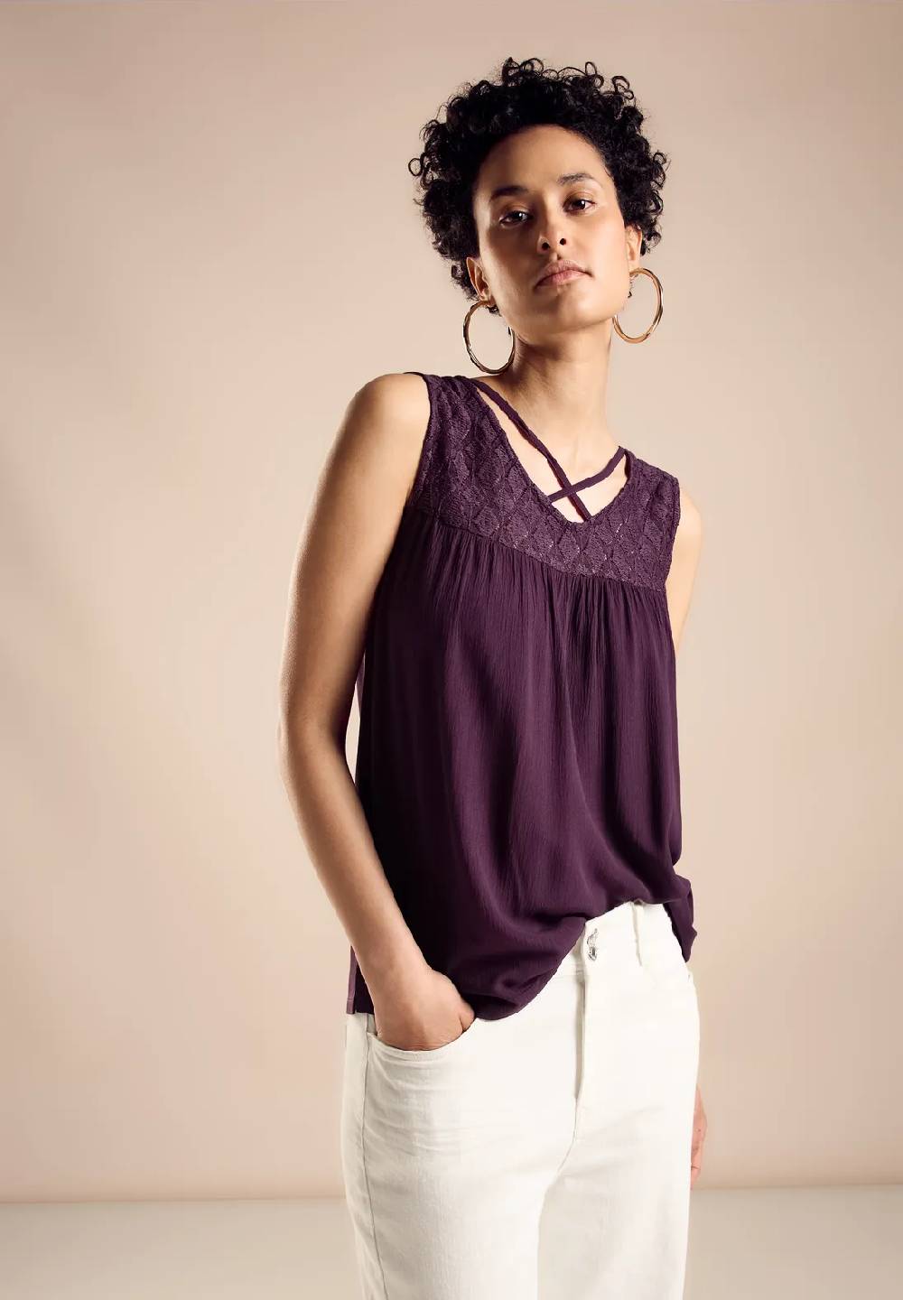 Street One Top mit Spitze