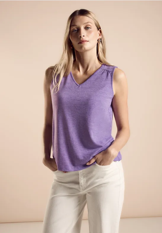 Street One Top Mit Stickerei