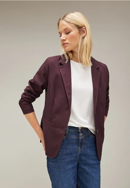 Street One Twill Blazer In Unifarbe - Style HANNI