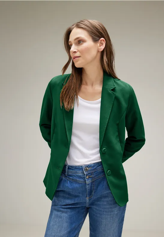 Street One Twill Blazer In Unifarbe - Style HANNI