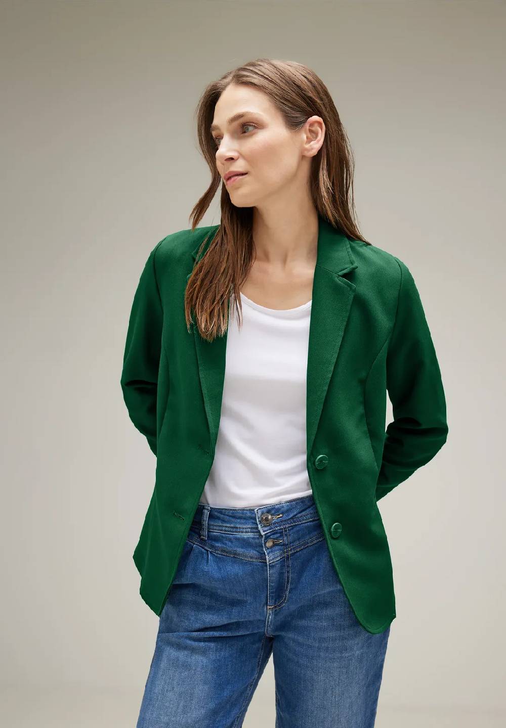 Street One Twill Blazer in Unifarbe - Style HANNI