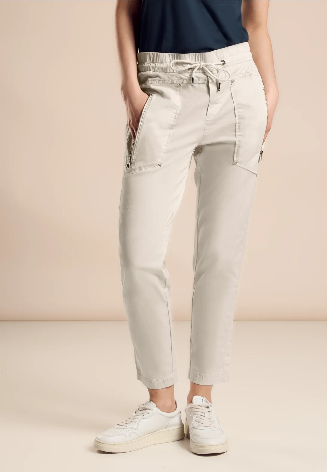 Street One Twill Hose mit Zipper - Style BONNY