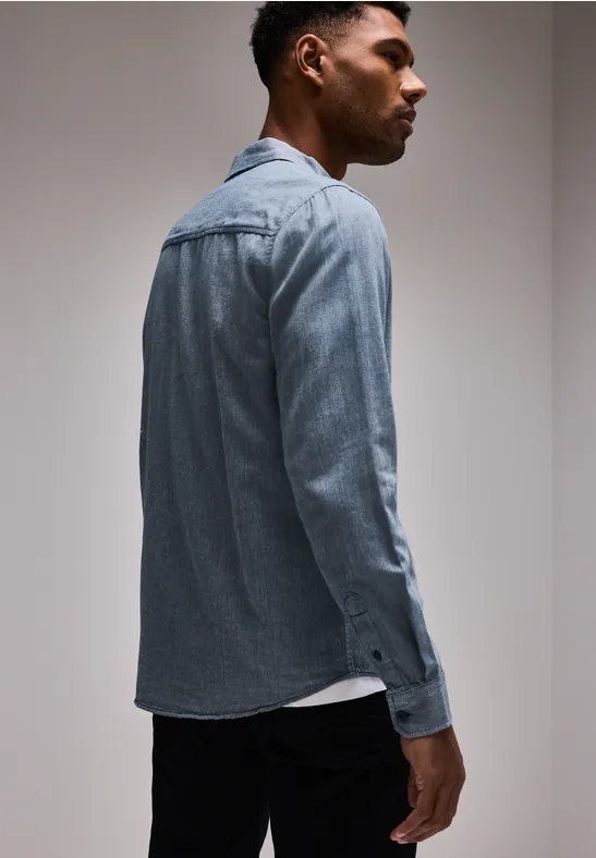 Street One Two Tone Flannelhemd