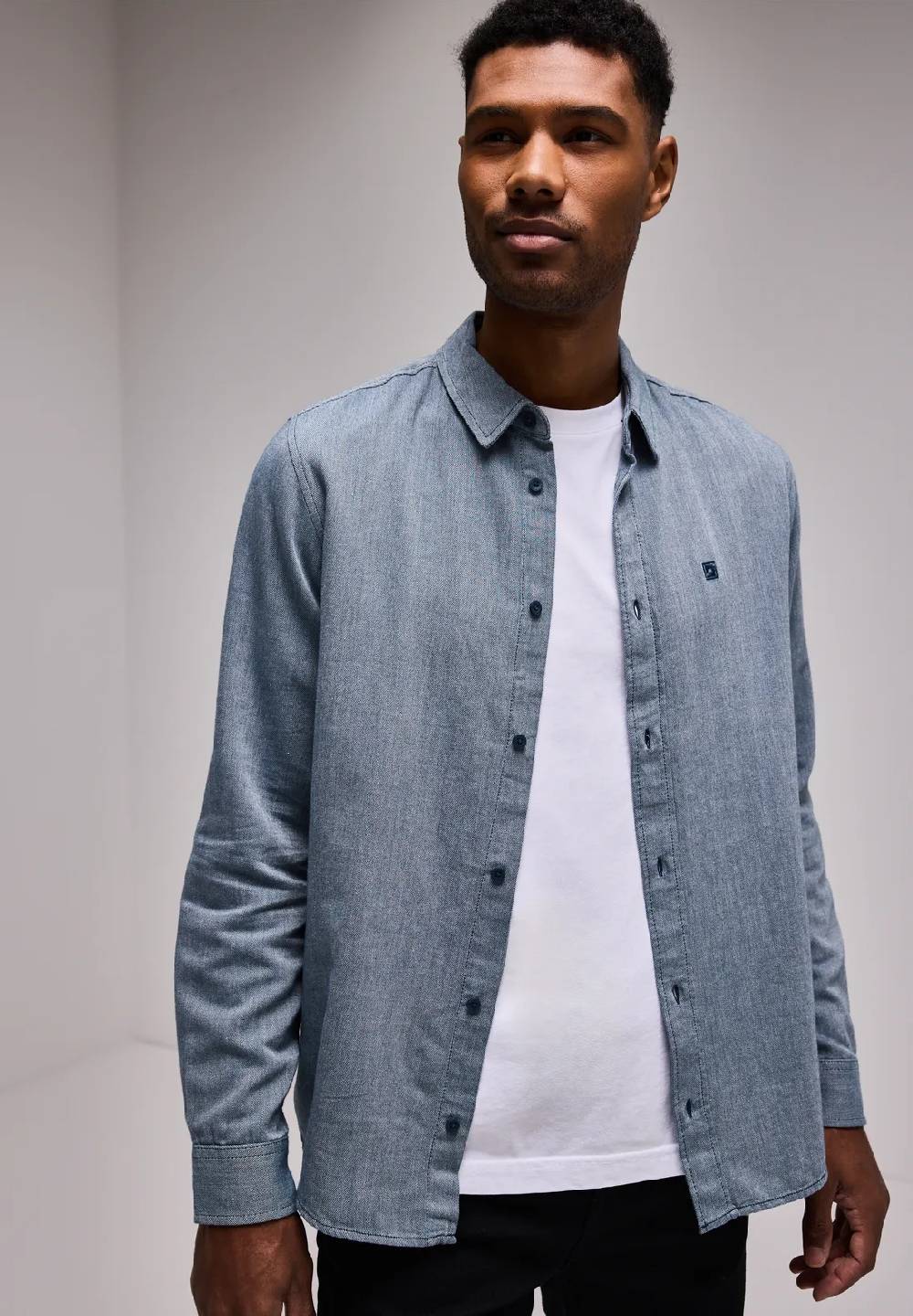 Street One Two Tone Flannelhemd