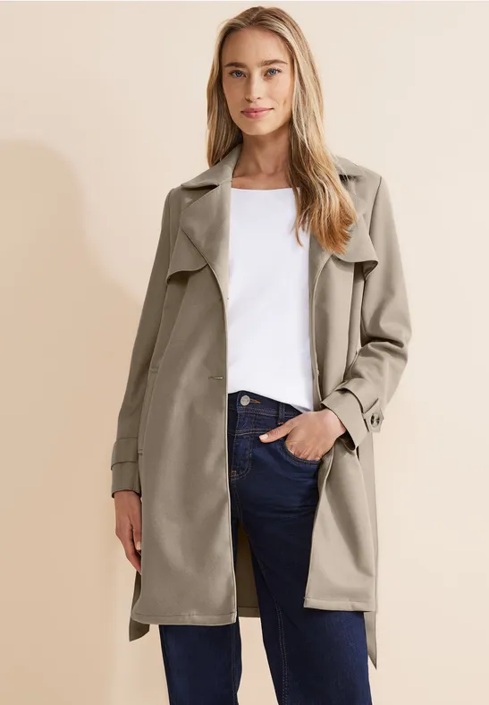 Street One Velours Trenchcoat