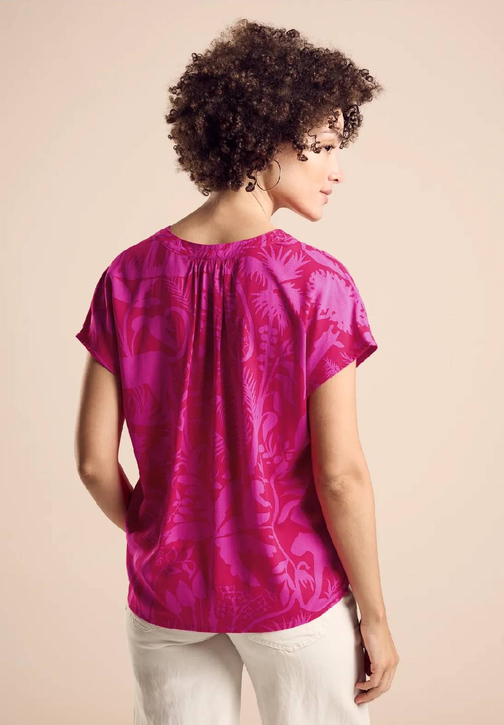 Street One Viskose Bluse Mit Print