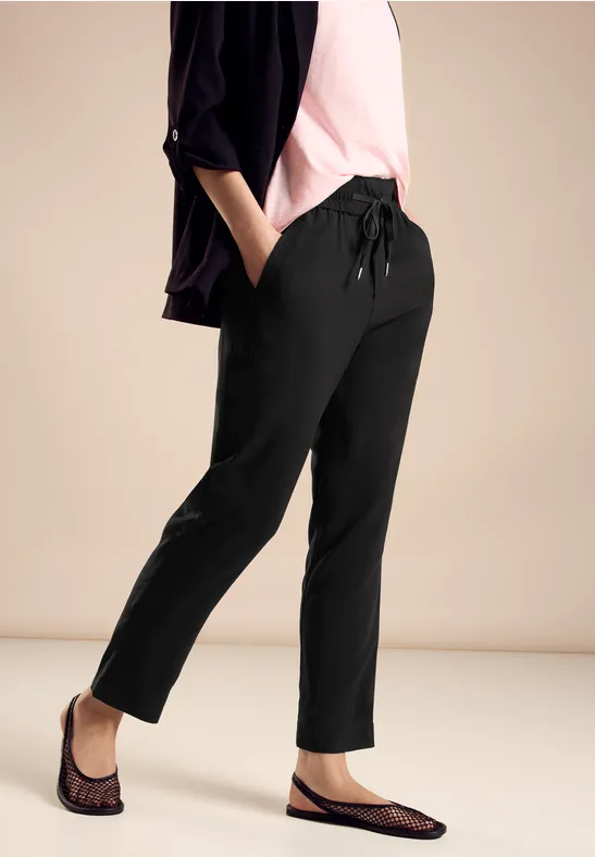 Street One Viskose Hose In Unifarbe - Style BONNY