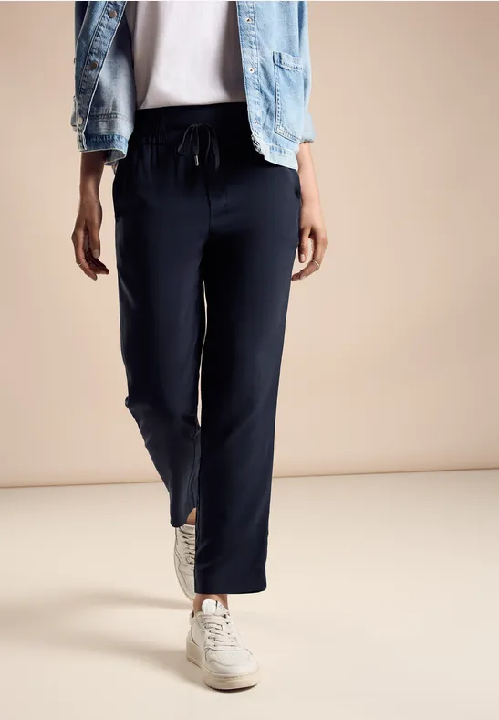 Street One Viskose Hose In Unifarbe - Style BONNY