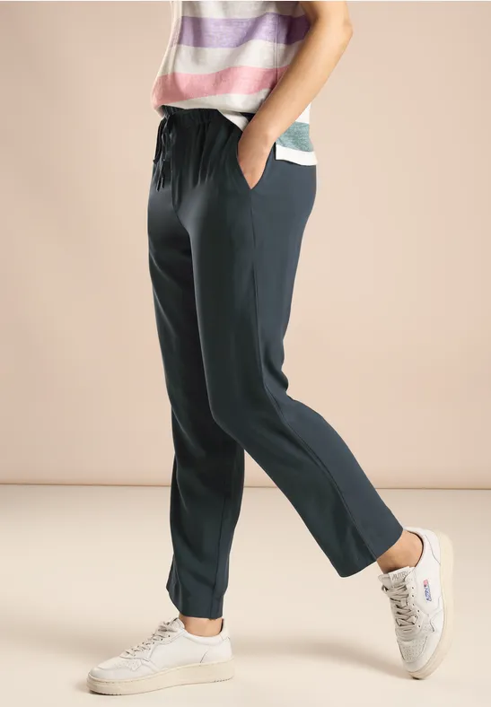 Street One Viskose Hose In Unifarbe - Style BONNY