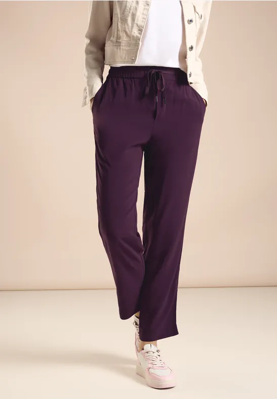Street One Viskose Hose In Unifarbe - Style BONNY