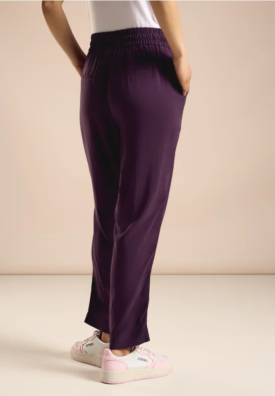 Street One Viskose Hose In Unifarbe - Style BONNY