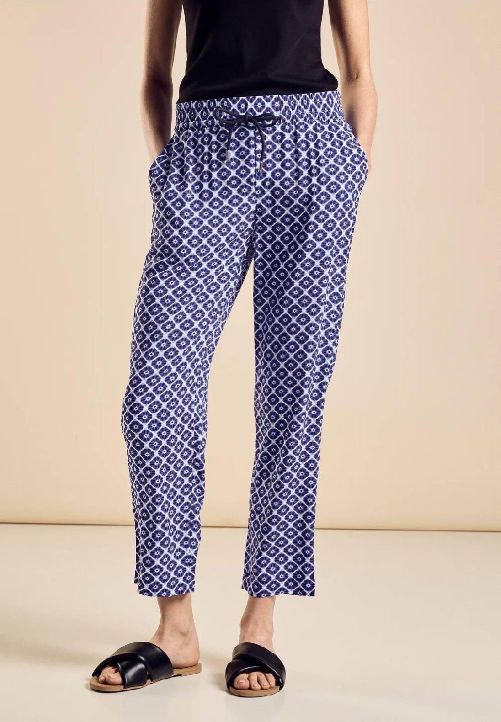 Street One Viskose Hose mit Print - Style BONNY