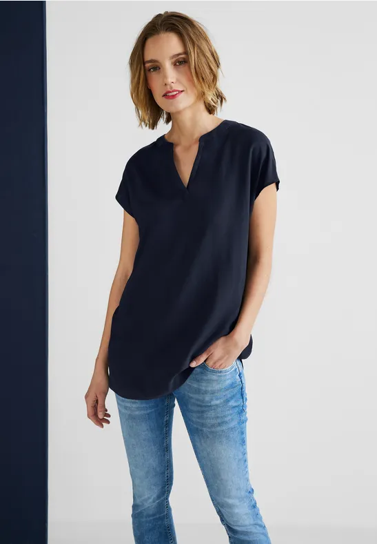 Street One Viskose Long Blusenshirt