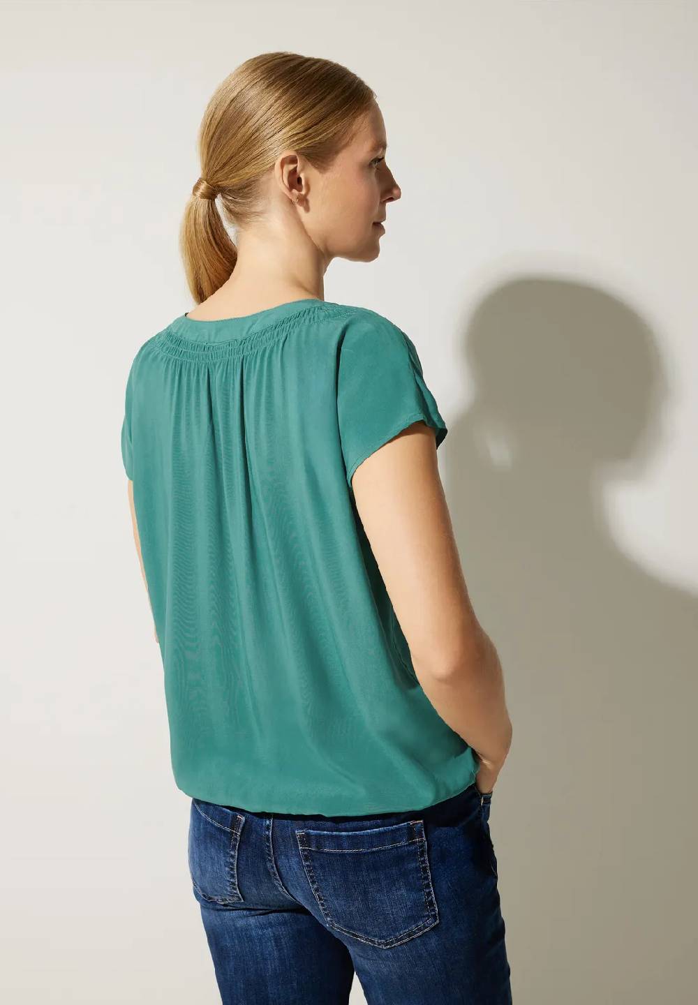 Street One Viskosebluse Mit Elastiksaum