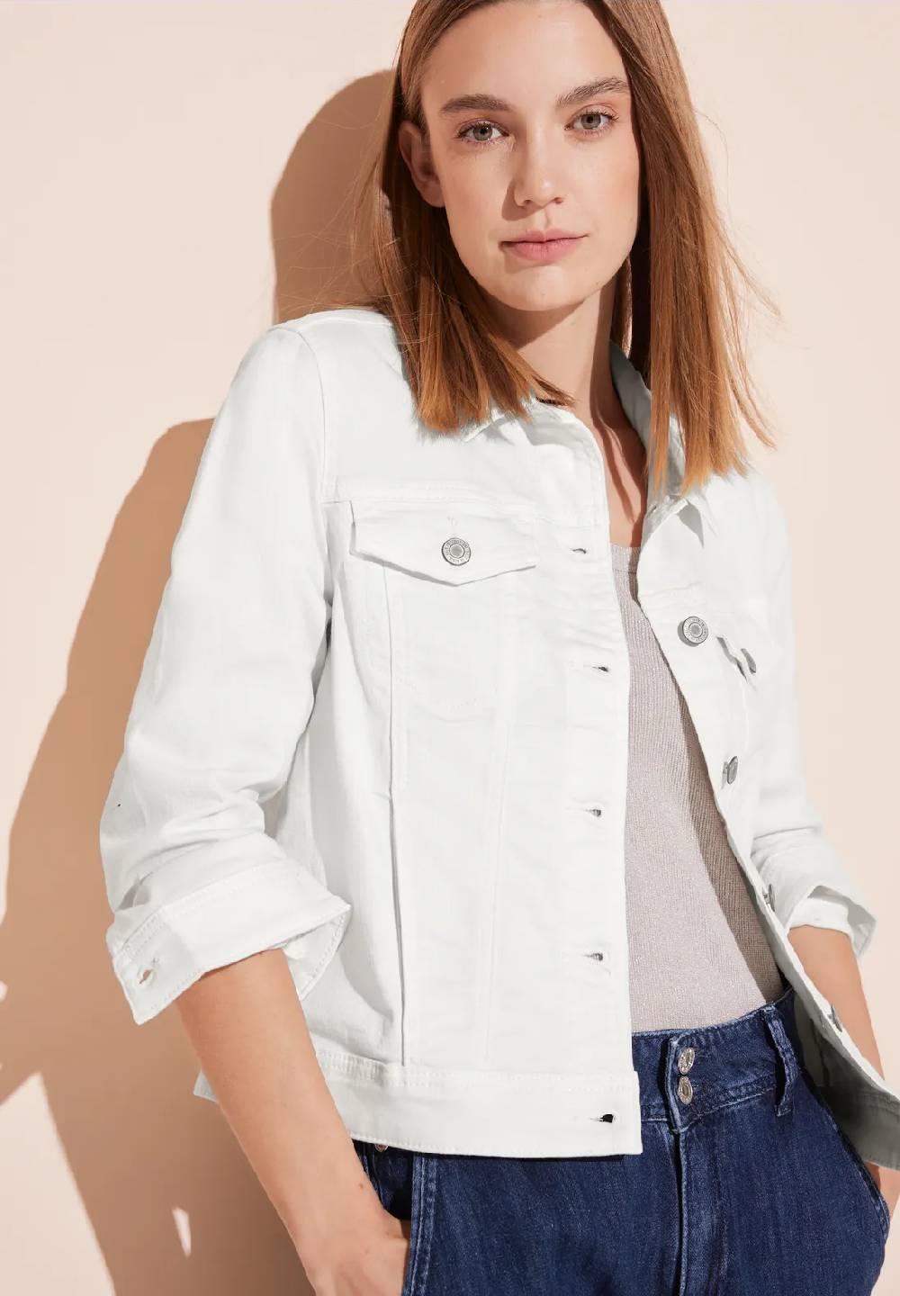 Street One Weiße Jeansjacke