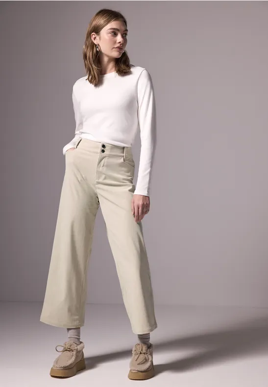 Street One Wide Leg Cordhose