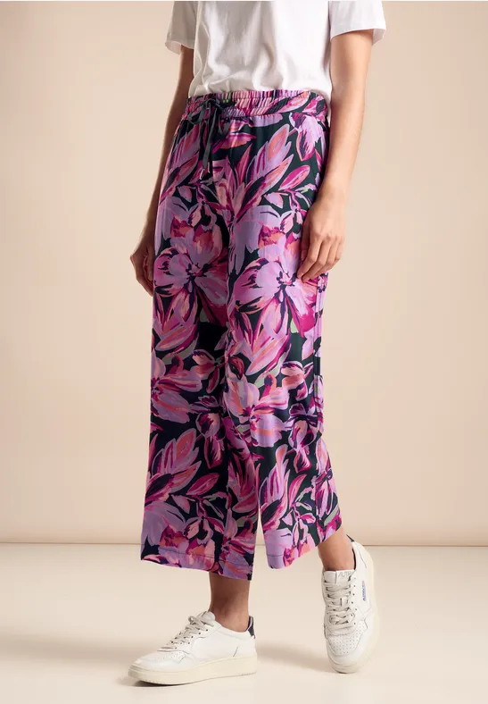 Street One Wide Legs Print Hose - Style EMEE