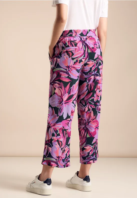 Street One Wide Legs Print Hose - Style EMEE