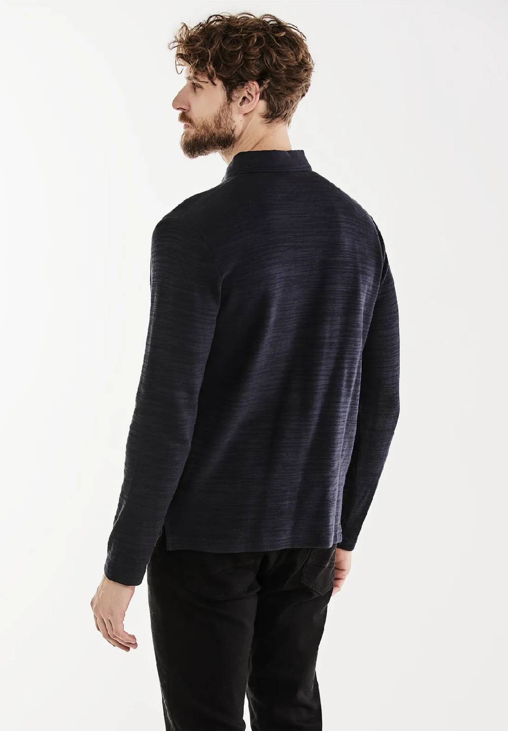 Street One Winterslub Polo Langarmshirt