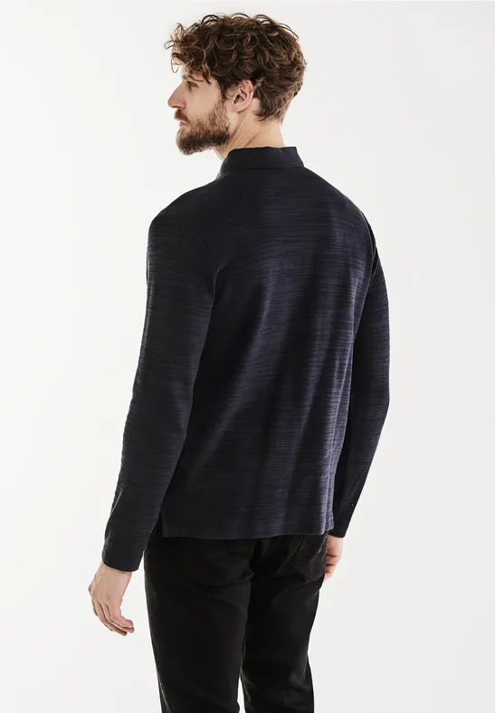 Street One Winterslub Polo Langarmshirt