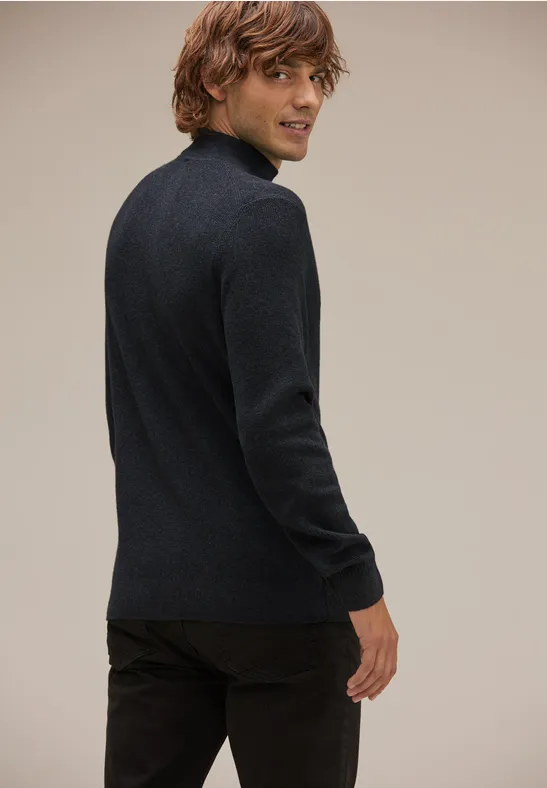 Street One Wollmix Stehkragenpullover