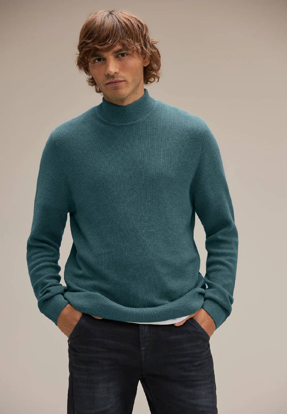 Street One Wollmix Stehkragenpullover