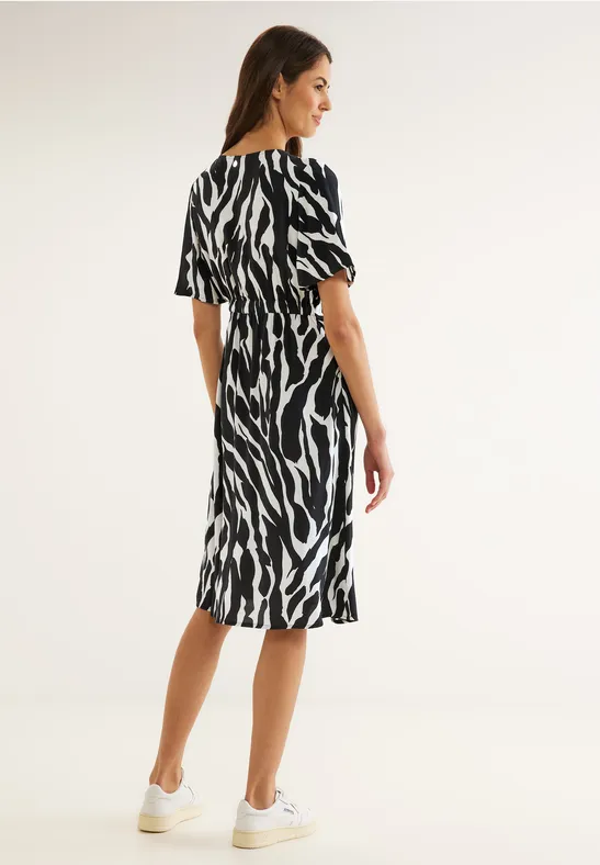 Street One Wrap Zebraprint Kleid