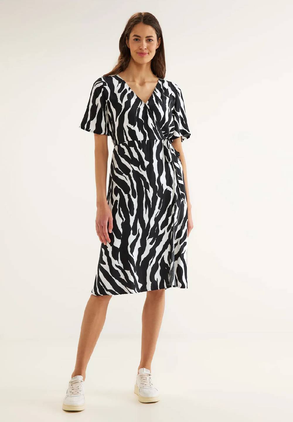 Street One Wrap Zebraprint Kleid