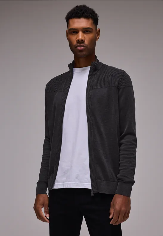 Street One Zipper Strickjacke